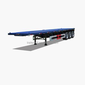 Heavy Cargo Transportation 40ft 45T Payload Flatbed Semi-Trailer with 3 Axels