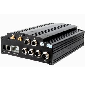 China 720P AHD 4ch 3G HDD Mobile DVR With Alarm Fuel Sensor RFID Solution For Bus on sale