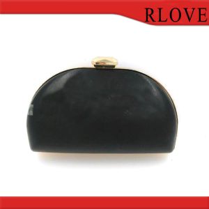 Hot sale gold color iron material purse metal frame with plastic box