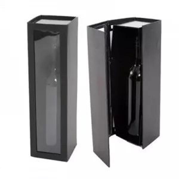 bespoke champagne packaging box whisky paper box with window spirit gift box