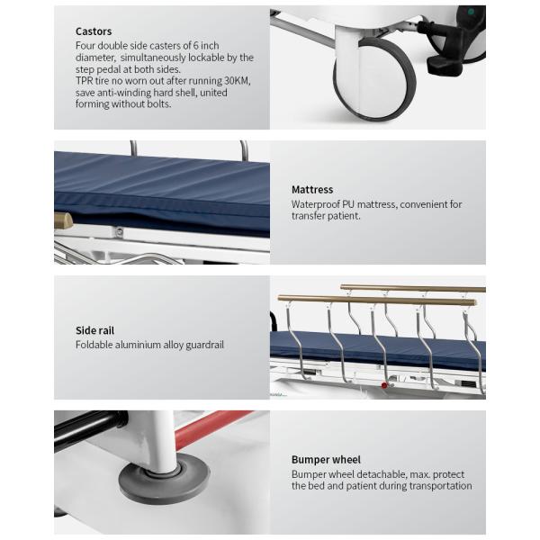 conomic Hospital Transfer Patient Trolley With Hydraulic Pump