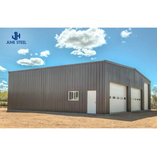 Metal Structure 2 Car Garage Shelter for Outdoor Steel Structural Steel Frame Workshop