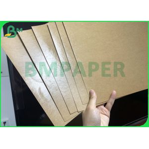 Fade Resistance Eco - Friendly High Glossy Coated Brown Kraft Paper