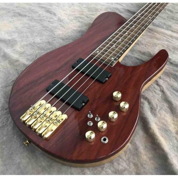 Custom Grand Guitar Bass 5 String Bass Elm Body Fingerboard Inlay Acoustic Steel String Guitars Acoustic Guitar