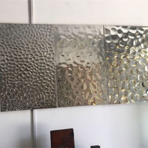 Cold Rolled Embossed Stainless Steel Sheet Panels 2B Finish Customized