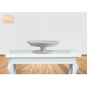 Footed Glossy White Fiberglass Centerpiece Table Vases Flower Serving Bowl