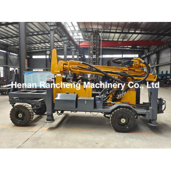 Drilling Machine Four-Wheel Trailer Drilling Rig 260mDTH Water Well Drilling Rig