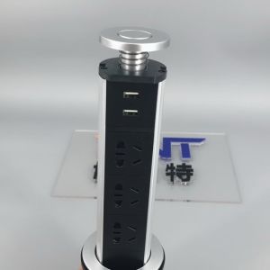 Electric Plugs and Socket for Kitchen Worktop/Tabletop Connection Box