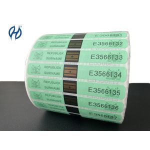 Customizable Adhesive Tax Stamp Duty Security Paper For Wine