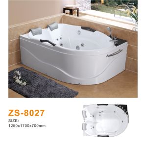 New Arrival Acrylic Freestanding Whirlpool Bathtub Ergonomic Design Built-In