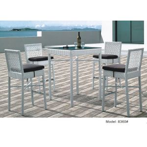 Outdoor furniture rattan poolside dinning set--8360