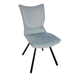 Fabric Shell Upholstered Restaurant Dining Chairs Polyester Material Wear Proof