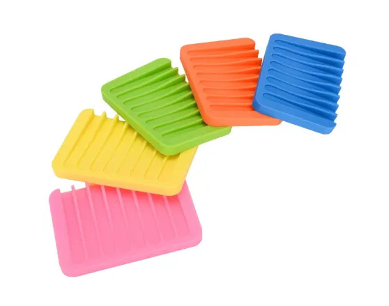 Buy Bathroom Silicone Soap Dish Tray Holder Waterproof For Kitchen at wholesale prices