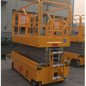 Easy Operation Scissor Lift Extension Platform With 90 Degree Steering Wheel