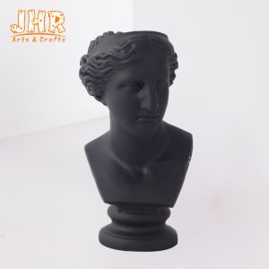 33.5x32x44.5cm Clay Flower Pots Antique Bronze Plant Lion Statue Indoor Planters