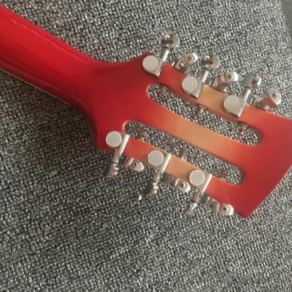 Cherry red 24 frets and12 strings Rickenback 360 electric jazz guitar semi hollow Ricken 330 jazz guitar