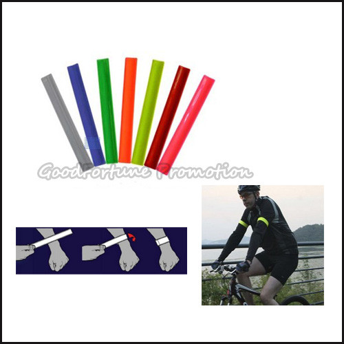 Hot Sale promotion printed logo pvc reflective band belt traffic safety item