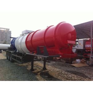 3 Axles Black Tanker Alloy Fuel Tank Semi Trailer By Wabco