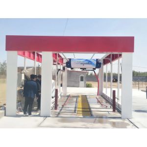 Auto 7000mm Touchless Car Wash Machine With 18.5kw Water Pump