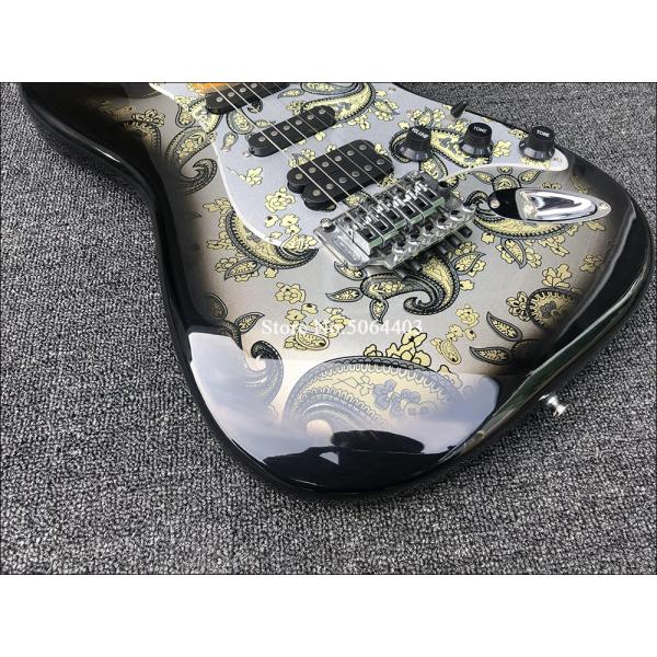 Maple fingerboard retro color front and rear stickers electric guitar double wave electric guitar free shipping