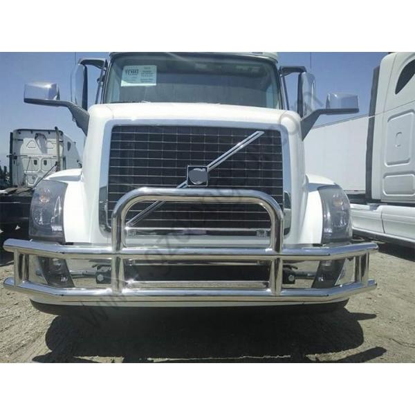 304 Stainless Steel New Semi Truck Deer Guard With LED Lights For Freightliner Cascadia Vnl