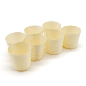 4.5mm Wooden Eco Friendly Disposable Coffee Cups Biodegradable Takeaway Coffee