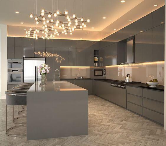 European Style Cupboard Storage Unit for Large Canada Kitchen Custom Fitted Furniture