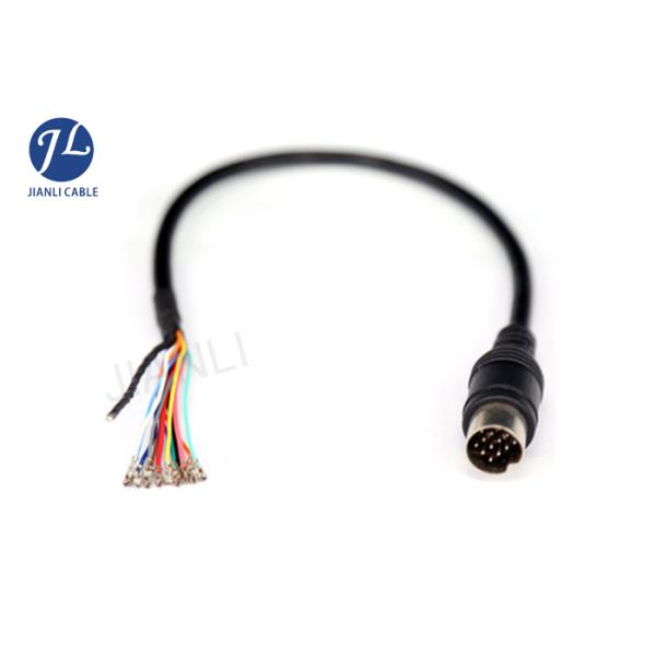 13 Pin To 4 Pin Mini Din Extension Cable For Car Video Recorder 4M-20M PU Jacket