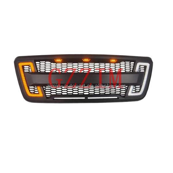Plastic LED Eagle Wing Style Front Middle Grille With Light For Ford F150 2007-2008