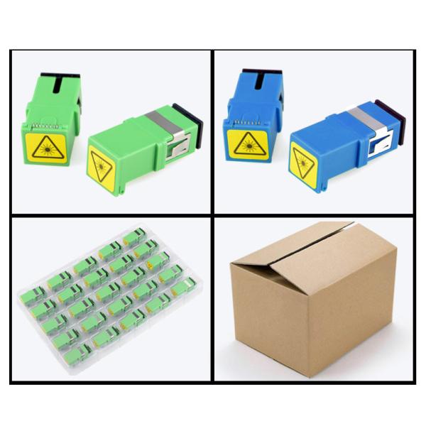 SC-SC Simplex Fiber Flange Coupler Fiber Optic Adapter Carrier Grade Connector