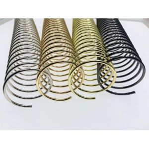 Electroplate Finish 35mm Metal Spiral Binding Coils For Notebook