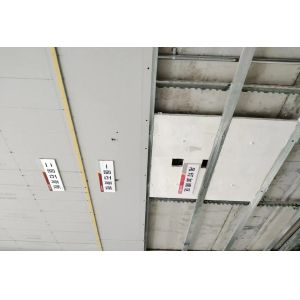 Fireproof Acoustic gypsum Plaster Board Ceiling With T Grid OEM