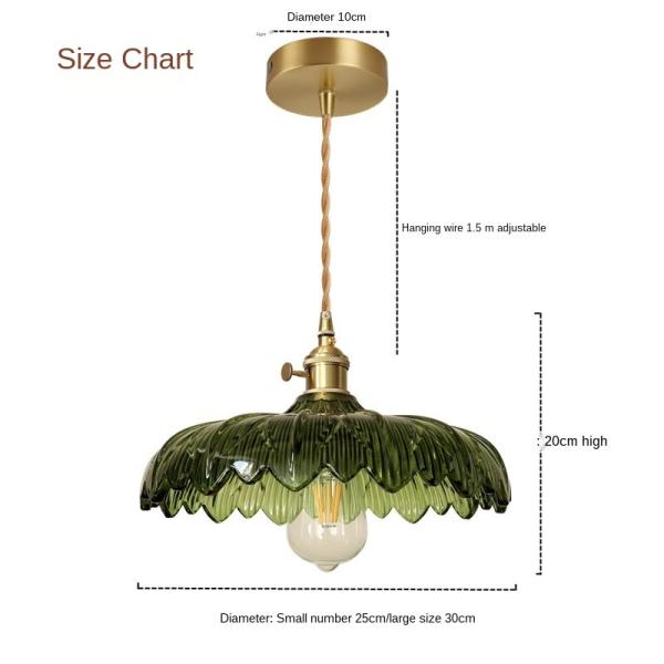 Modern Glass Pendant Lighting Fixture Luminaire Green Flower Bar Restaurant Hanging Light(WH-GP-107)