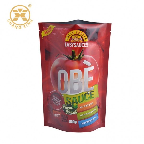 Buy Red Aluminum Foil For Food Skillet Tomato Sauce Custom Vacuum Sealed Packaging at wholesale prices