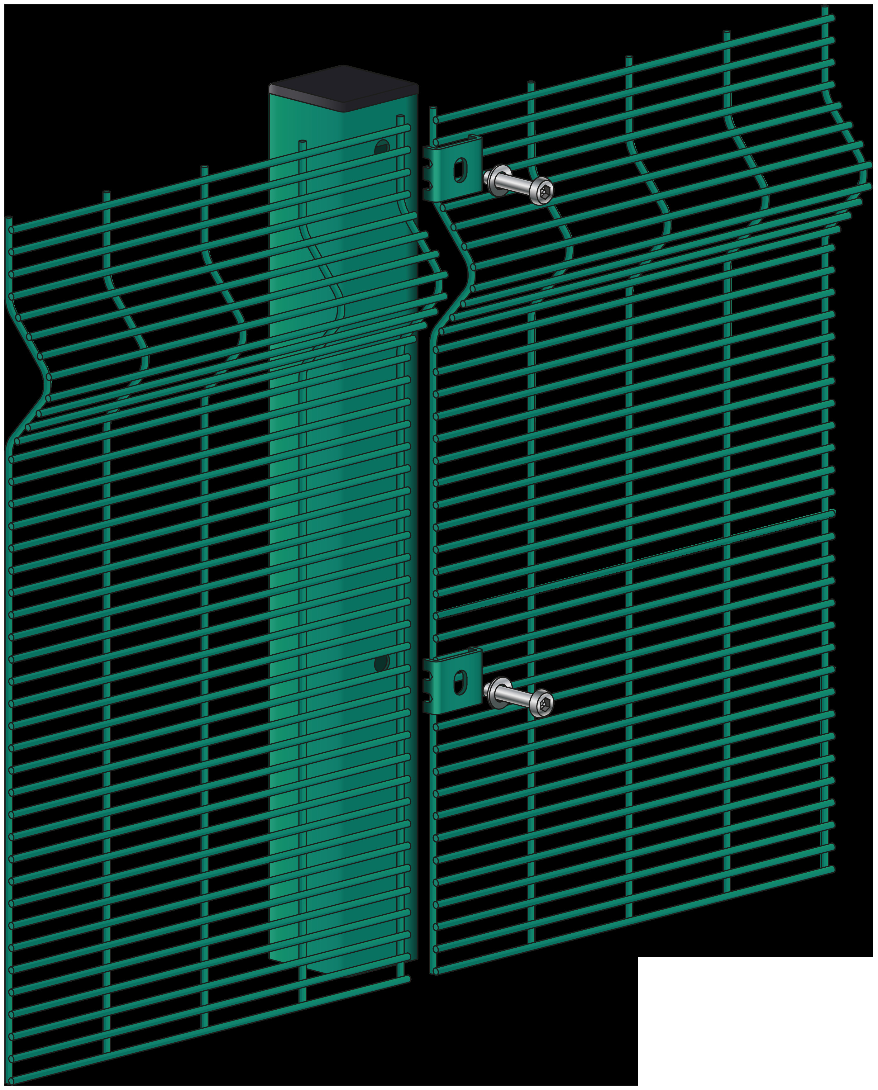Welded 358 Mesh Fencing Panels Anti Climb High Security