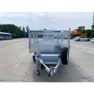 Corrosion Resistant Double Axle Dump Trailer Silver 10x6 Galvanised Trailer