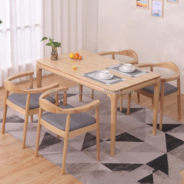 LL-A02 Nordic Modern Style Solid Wood Dining Table Indoor