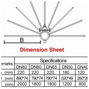 3" Hemisphere Crystal DN80 Dancing Fountain Nozzles
