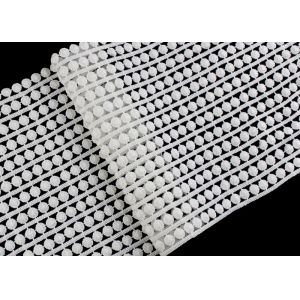 15.5 CM Width Flat Pom Cotton Lace Edging / Embroidered Guipure Lace Ribbon