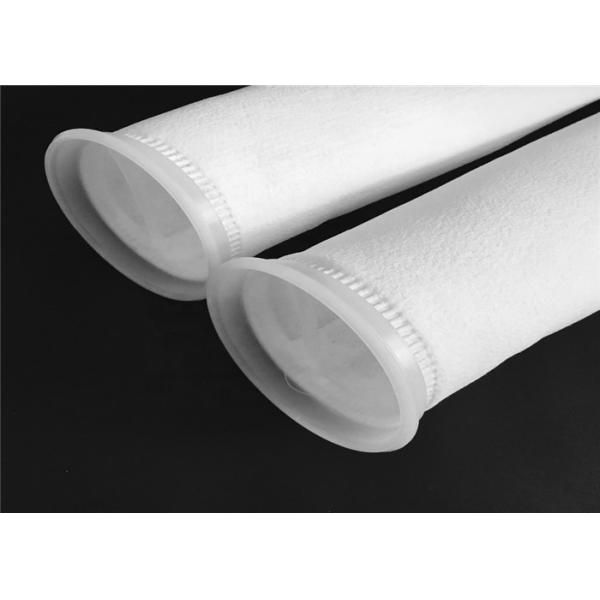 PE / PP Needle Liquid Filter Bag / 25 Micron Polyester Bag Filter Customized Size