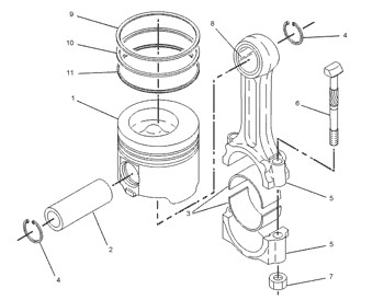 3208T34 Body Piston .040 Cylinder Liner 101-4495 Engine 320-8T34 Ring 1014495 Piston