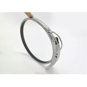 China 160mm Round Head Galvanised Pipe Clamps / Quick Release Duct Clamp on sale