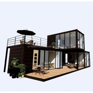 Outdoor Luxury Two Bedroom Modern Design Prefab Container House with Flat Pack