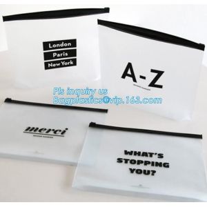 Summer Kit Frosted k Bag Slider Zipper Bag, underware packing PE material slider