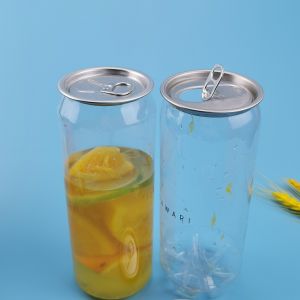 Food Grade 202# 500ml PET Plastic Smoothie Bottles