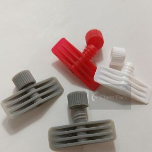 Stand Up Doypack Plastic Spout Caps , Liquor Pour Spouts Multiple Color