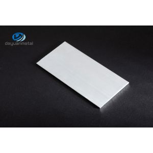 Polished Aluminium Flat Profile T5 Temper Antirust 6060 Material