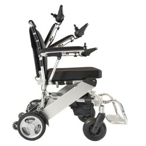China Handicapped Travel Lightweight Folding Electric Wheelchair on sale
