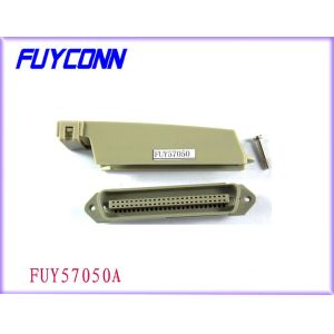 Tyco 90 Degree 50 Pin Solder Centronic Plug Connector With Plastic Cover