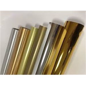 Metalized PET Plastic Sheet Roll Golden For Thermoforming 400MM
